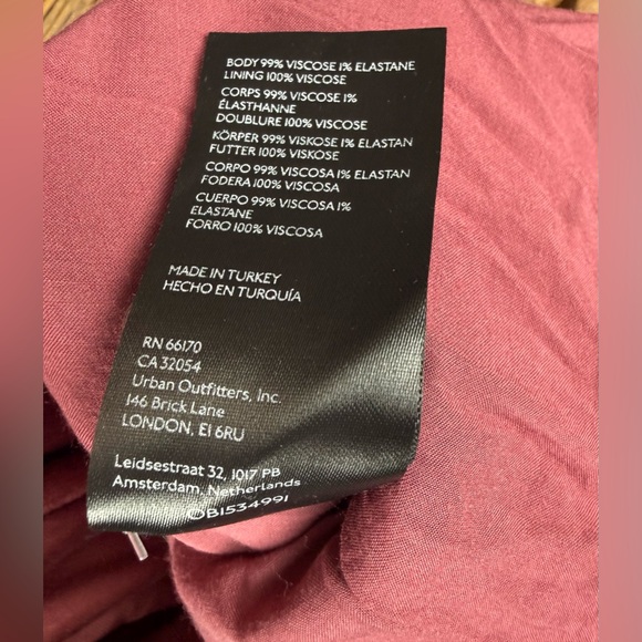 Anthropologie Cross Back Satin Midi Dress Size 10 NWT Pink Mauve $170 MSRP - Picture 11 of 11